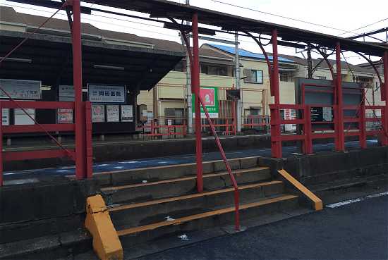 嵐電　車折神社駅