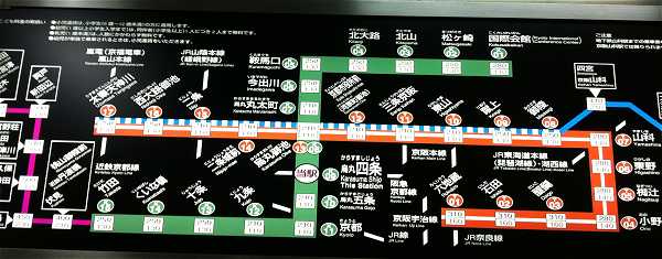 京都地下鉄路線図